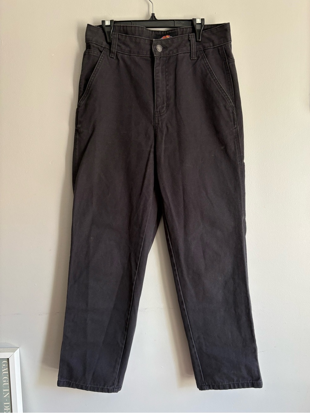 Dickies Black Skater Khaki Pants Classic Wide Fit